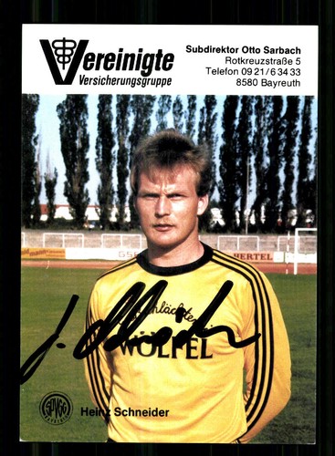 Heinz schneider autogrammkarte - schneider,