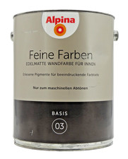 Alpina Feine Farben Basis 03 Wandfarbe zum Abtönen für innen edelmatt - 5 L