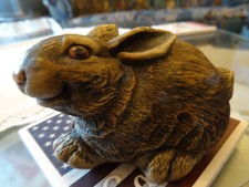 Hase Keramikfigur Höhe ca 6 cm - Vintage