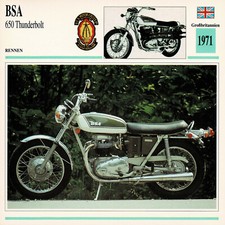 BSA 650 Thunderbolt Informationskarte