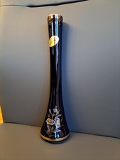 Handgemalte Vase Echt Kobalt