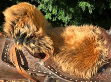 Lammfell Sattelbezug