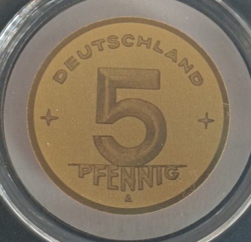 Goldmünze pfennig ddr - goldmünze, 5
