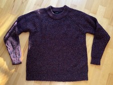 Vero Moda Damen Strick Pullover Pulli Bordeaux Rot Blau Lila Silber Glitzer XL