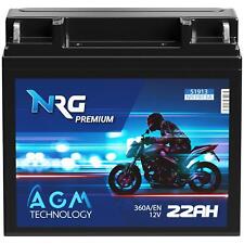 NRG 51913 Batterie AGM Motorradbatterie 12V 22Ah 380A/EN Batterie BMW ABS 1200