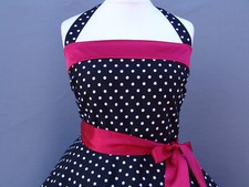 Mädchen 50-erJahre zum Petticoat, Tanz,Einschulung Kleid Gr.104-146 Schwarz/rot.