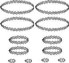12 Stück Choker Halskette