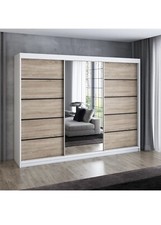 Schwebetürenschrank VILANO 2 mit 4 Schubladen und Spiegel   