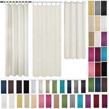 WOLTU 1x Vorhang Gardinen Blickdicht mit Kräuselband Ösen Schlaufen Verdunkelung
