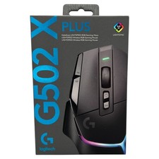 Logitech G502 X PLUS Wireless Gaming Maus RGB HERO 25K PC Mac Schwarz NEU