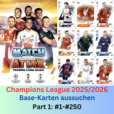 Topps MATCH ATTAX Champions League 2025/2026 25/26 - Basiskarten wählen #1-#250