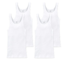 4 Schiesser Herren Unterhemden