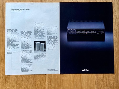 Wega hifi 3121 receiver stereo - wega,
