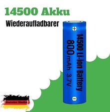 3.7V Lithium Ionen Akku 14500 3,7 V 800/600mAh Li ion 50x 14 mm TYP AA Flat Top