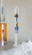 Kommunionkerze/Taufkerze Konfirmationskerze Junge,Mädchen Kreuz,Sonne,Kelch
