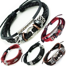 Leder armband bracelet leather - armband,