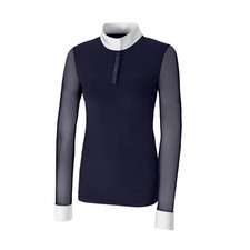 Pikeur Night Sky 40 Turnierbluse Damen mit Mesh 1/1 Classic Langarmturniershirt