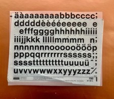 LETRASET 720 HELVETICA (?) 60