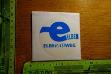 Alter Aufkleber Sport Fahrrad Bike ELBERADWEG Dresden Magdeburg Cuxhaven Hamburg