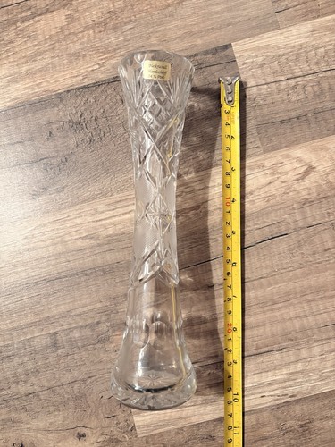 Schmale vase kristallglas ddr - kristallglas,