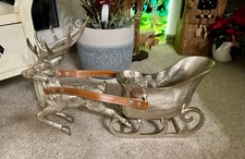 Metall Figur Hirsch mit