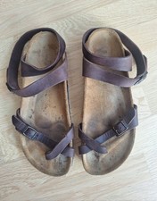 Birkenstock Yara * braun Leder * Größe 39 schmal