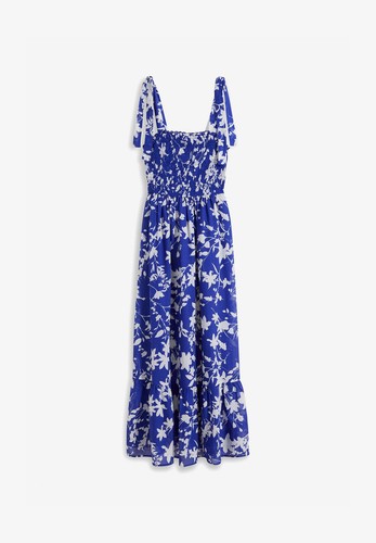 Maxikleid blau weiß - maxikleid,