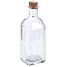 Glas-Flasche - mit Korken -