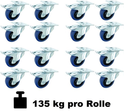 16x 100mm lenkrollen bremse - 16x, sl