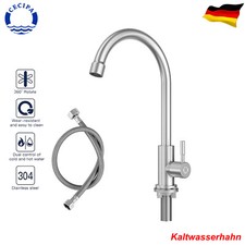 Edelstahl Küchenarmatur Kaltwasser Wasserhahn Einhebel Spültischarmatur Küche