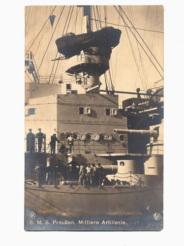 Schiff sms preussen 1912 - ak,
