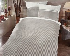 4 Teilg Mako Satin Bettwäsche