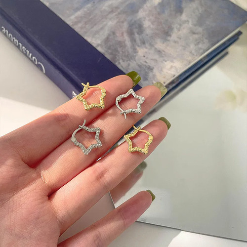 Mini ohrringe creolen stern - ohrringe,