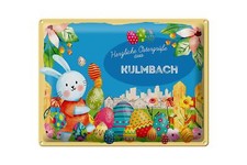 Blechschild ostern - blechschild,