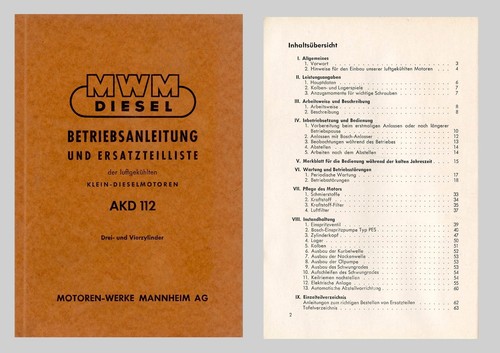 Mwm diesel motor akd - akd, 112