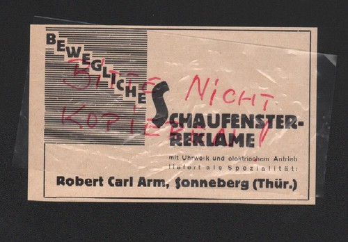 Sonneberg werbung 1931 - werbung,