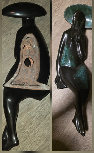 Keramik skulptur figur - skulptur, frau