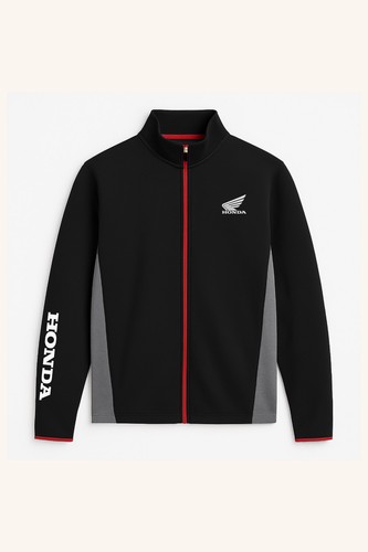 Honda fleece jacke schwarz - honda, fleece-jacke
