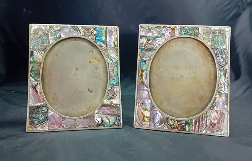 Schönes paar vintage abalone - vintage,
