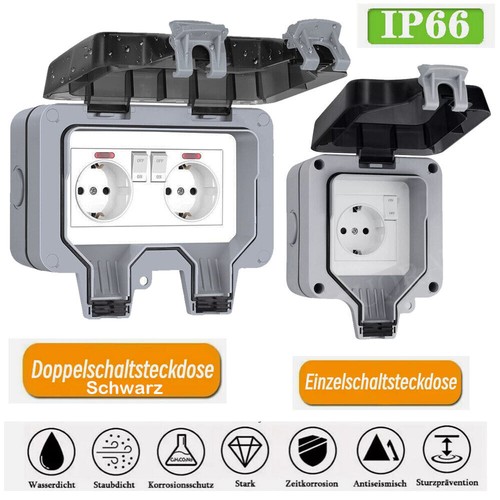 Ip66 steckdosen aufputz - steckdosen,