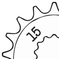 Ritzel zähne - 15,