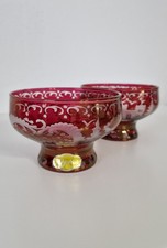 2 x Böhmische Kristall Schale