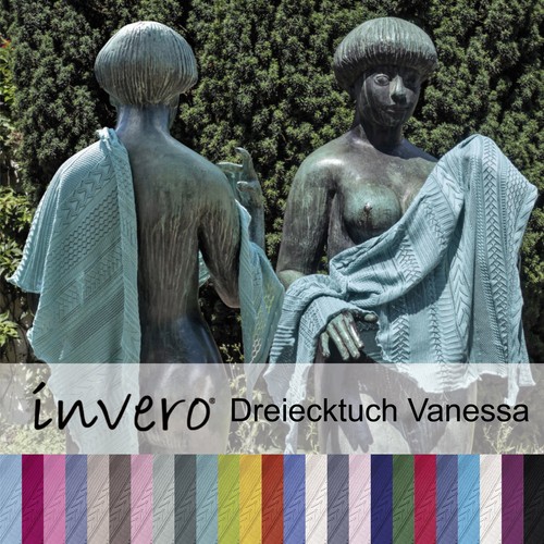 Dreiecktuch vanessa aus - dreiecktuch, 100%