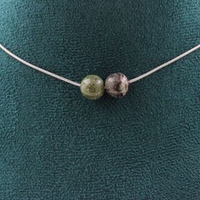 Halskette 2 Perlen Jaspis