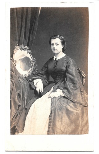 Cdv foto junges mädchen und - foto,