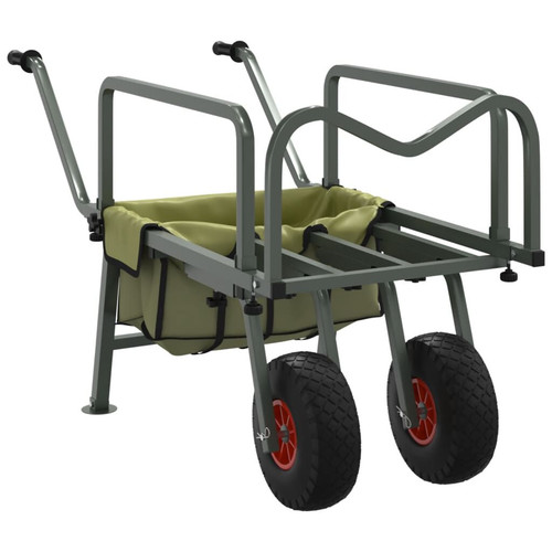 Angelwagen grün mit rädern - angelwagen,