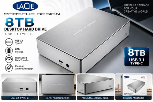 Lacie porsche design 8tb - lacie,