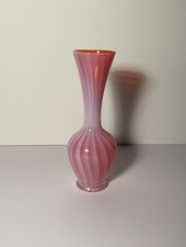 Vintage Vase Glas Rosa und