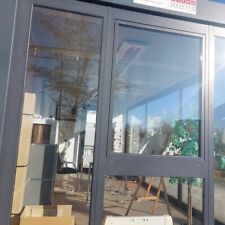 Bürocontainer mit Glasfront Anthrazit RAL 7016 6X 3 X 2,80 für Autohändler Büro