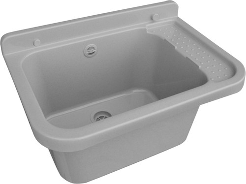 Ausgussbecken 50cm grau - ausgussbecken,